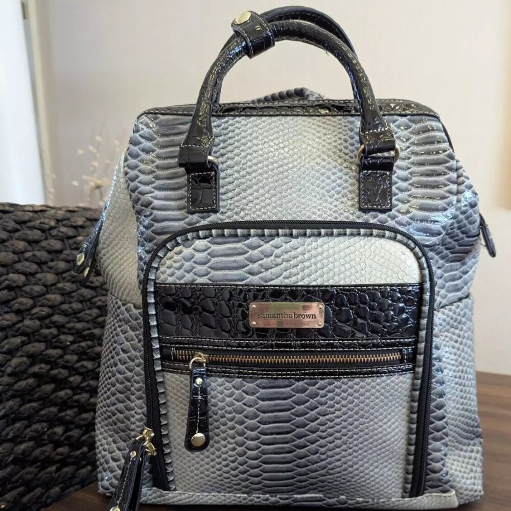 Samantha Brown Ombré faux Croc Backpack